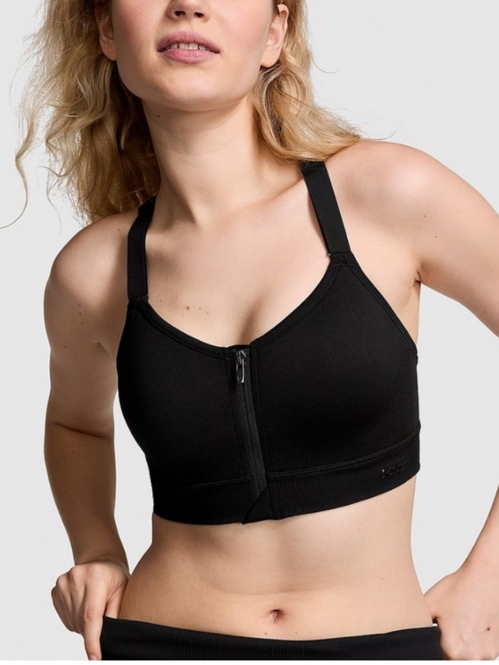Victoria’s Secret PINK Seamless Air Front Close High Support Sports Bra Gym Yoga